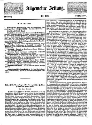 Allgemeine Zeitung Montag 18. Mai 1857