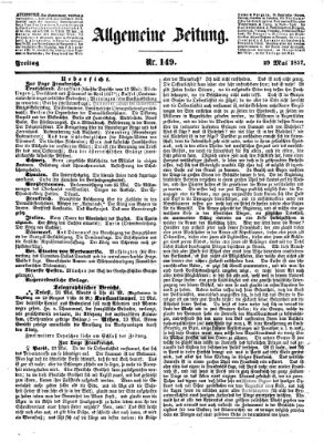 Allgemeine Zeitung Freitag 29. Mai 1857