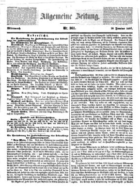 Allgemeine Zeitung Mittwoch 10. Juni 1857