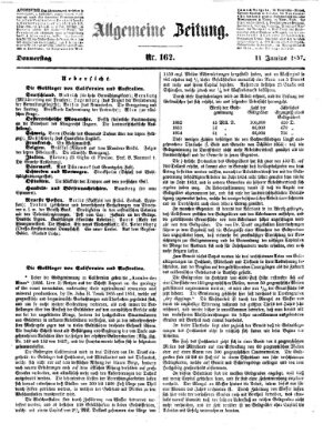 Allgemeine Zeitung Donnerstag 11. Juni 1857