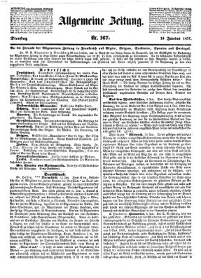 Allgemeine Zeitung Dienstag 16. Juni 1857