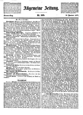 Allgemeine Zeitung Donnerstag 18. Juni 1857