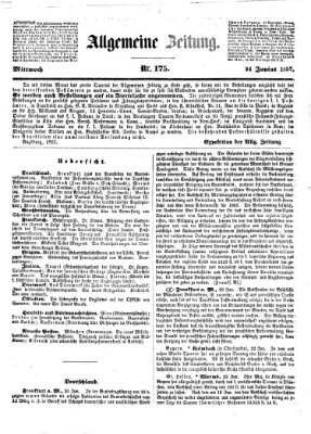 Allgemeine Zeitung Mittwoch 24. Juni 1857