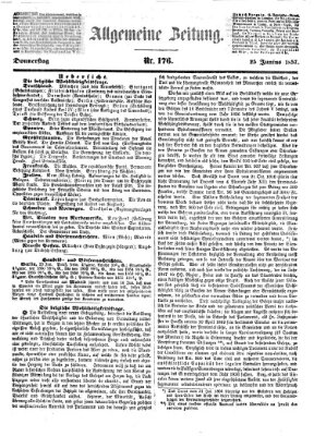 Allgemeine Zeitung Donnerstag 25. Juni 1857