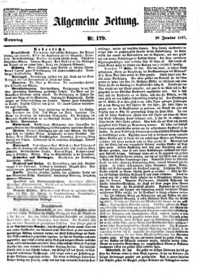 Allgemeine Zeitung Sonntag 28. Juni 1857