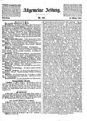 Allgemeine Zeitung Dienstag 23. März 1858