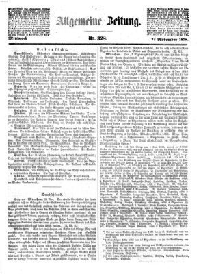 Allgemeine Zeitung Mittwoch 24. November 1858