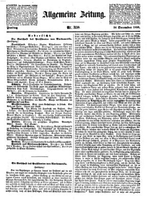 Allgemeine Zeitung Freitag 24. Dezember 1858