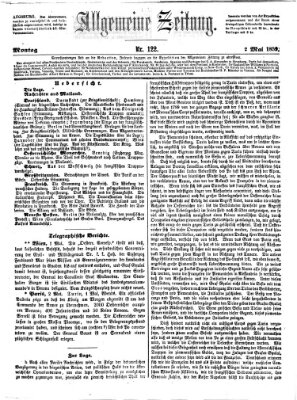 Allgemeine Zeitung Montag 2. Mai 1859