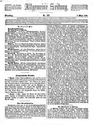 Allgemeine Zeitung Dienstag 3. Mai 1859