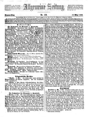 Allgemeine Zeitung Donnerstag 12. Mai 1859