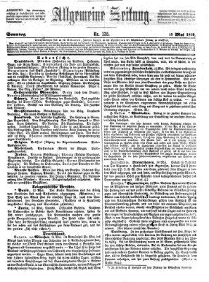 Allgemeine Zeitung Sonntag 15. Mai 1859