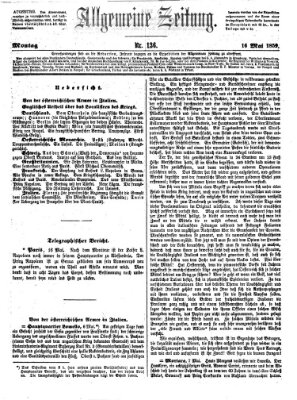 Allgemeine Zeitung Montag 16. Mai 1859