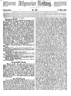 Allgemeine Zeitung Donnerstag 26. Mai 1859