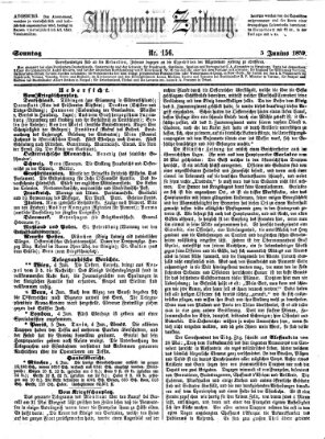 Allgemeine Zeitung Sonntag 5. Juni 1859