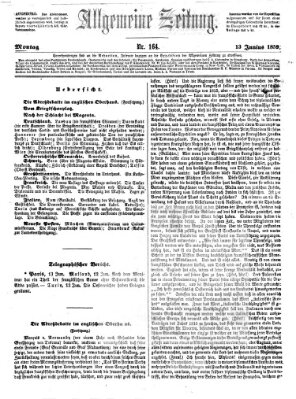 Allgemeine Zeitung Montag 13. Juni 1859