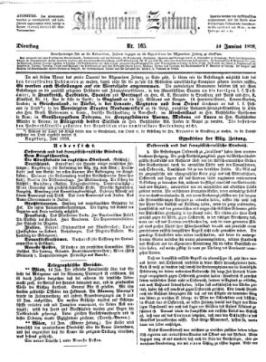 Allgemeine Zeitung Dienstag 14. Juni 1859