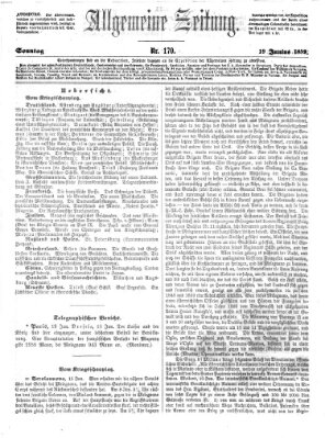 Allgemeine Zeitung Sonntag 19. Juni 1859