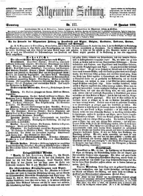 Allgemeine Zeitung Sonntag 26. Juni 1859