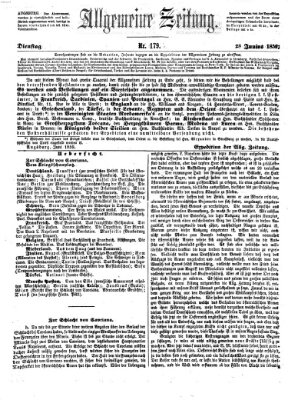 Allgemeine Zeitung Dienstag 28. Juni 1859