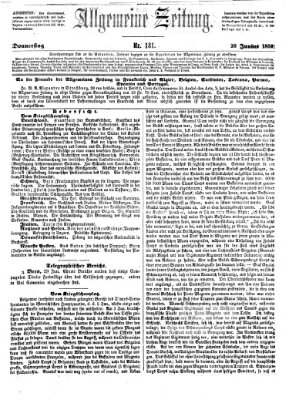 Allgemeine Zeitung Donnerstag 30. Juni 1859