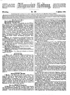 Allgemeine Zeitung Dienstag 5. Juli 1859