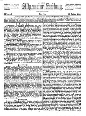 Allgemeine Zeitung Mittwoch 13. Juli 1859