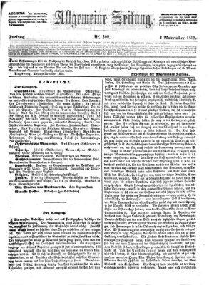 Allgemeine Zeitung Freitag 4. November 1859