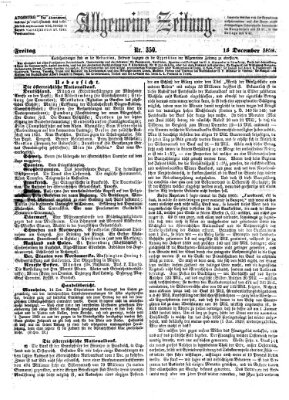 Allgemeine Zeitung Freitag 16. Dezember 1859