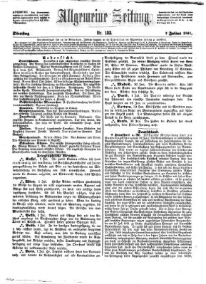 Allgemeine Zeitung Dienstag 2. Juli 1861