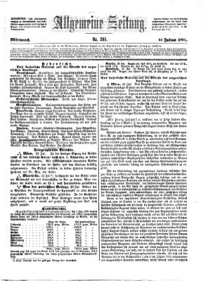 Allgemeine Zeitung Mittwoch 24. Juli 1861