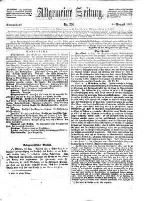 Allgemeine Zeitung Samstag 24. August 1861