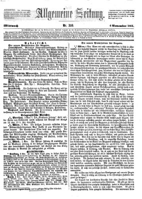 Allgemeine Zeitung Mittwoch 6. November 1861