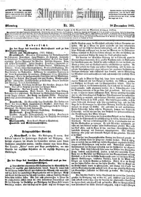 Allgemeine Zeitung Montag 30. Dezember 1861