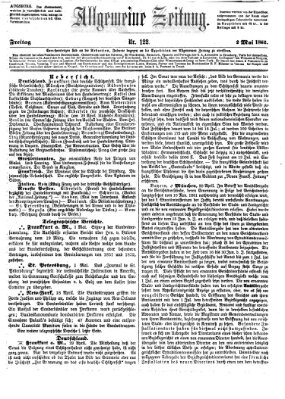 Allgemeine Zeitung Freitag 2. Mai 1862