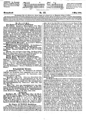 Allgemeine Zeitung Samstag 3. Mai 1862