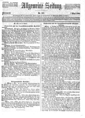 Allgemeine Zeitung Mittwoch 7. Mai 1862