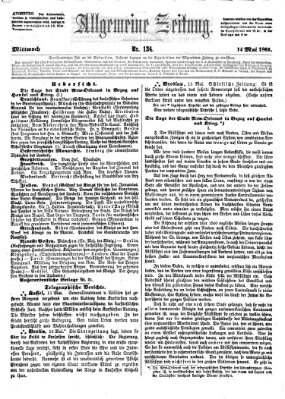 Allgemeine Zeitung Mittwoch 14. Mai 1862