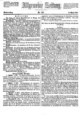 Allgemeine Zeitung Donnerstag 15. Mai 1862