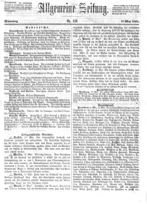 Allgemeine Zeitung Sonntag 18. Mai 1862