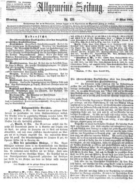 Allgemeine Zeitung Montag 19. Mai 1862