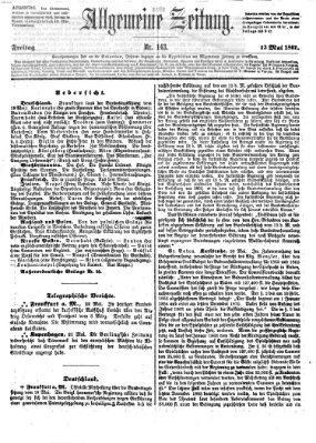 Allgemeine Zeitung Freitag 23. Mai 1862