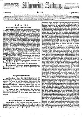 Allgemeine Zeitung Dienstag 3. Juni 1862