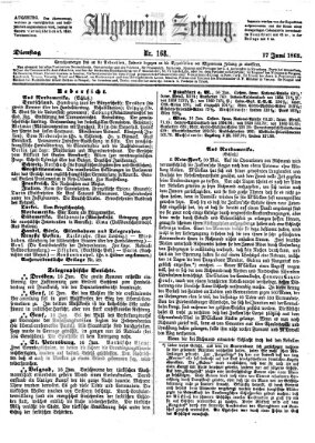 Allgemeine Zeitung Dienstag 17. Juni 1862