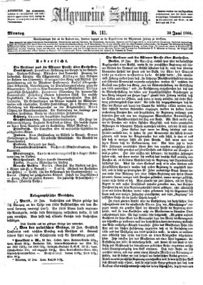 Allgemeine Zeitung Montag 30. Juni 1862