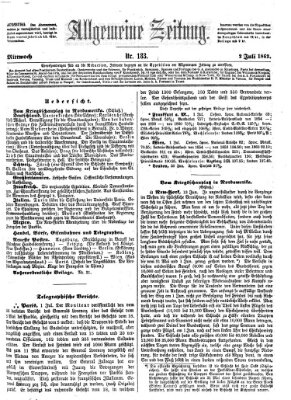 Allgemeine Zeitung Mittwoch 2. Juli 1862