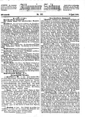 Allgemeine Zeitung Mittwoch 16. Juli 1862