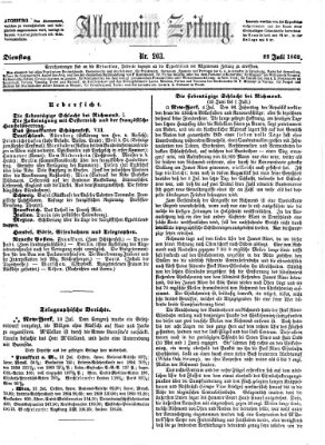 Allgemeine Zeitung Dienstag 22. Juli 1862