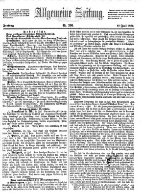 Allgemeine Zeitung Freitag 25. Juli 1862