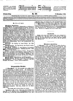 Allgemeine Zeitung Donnerstag 16. Oktober 1862